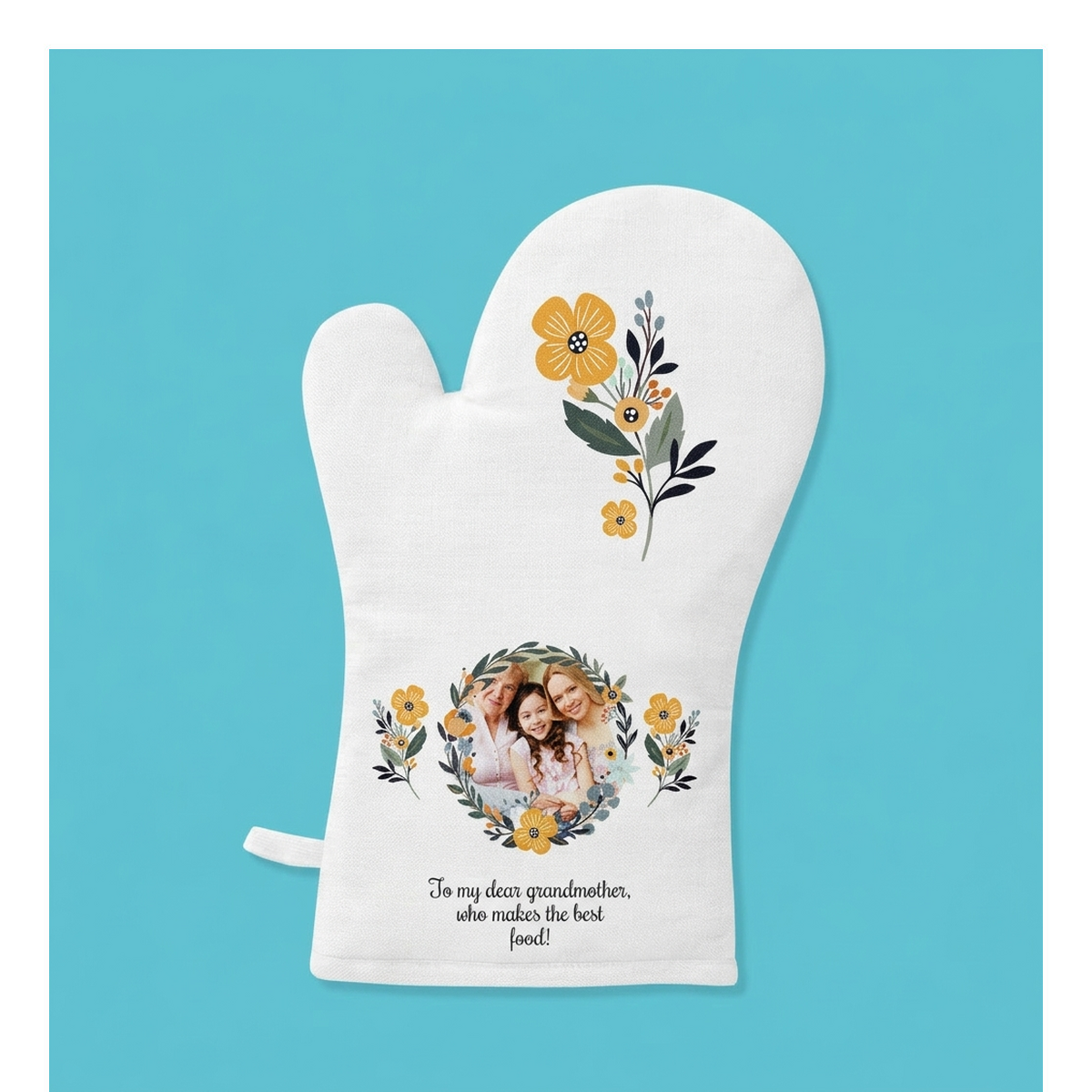 Personalised oven gloves and kitchen accessories