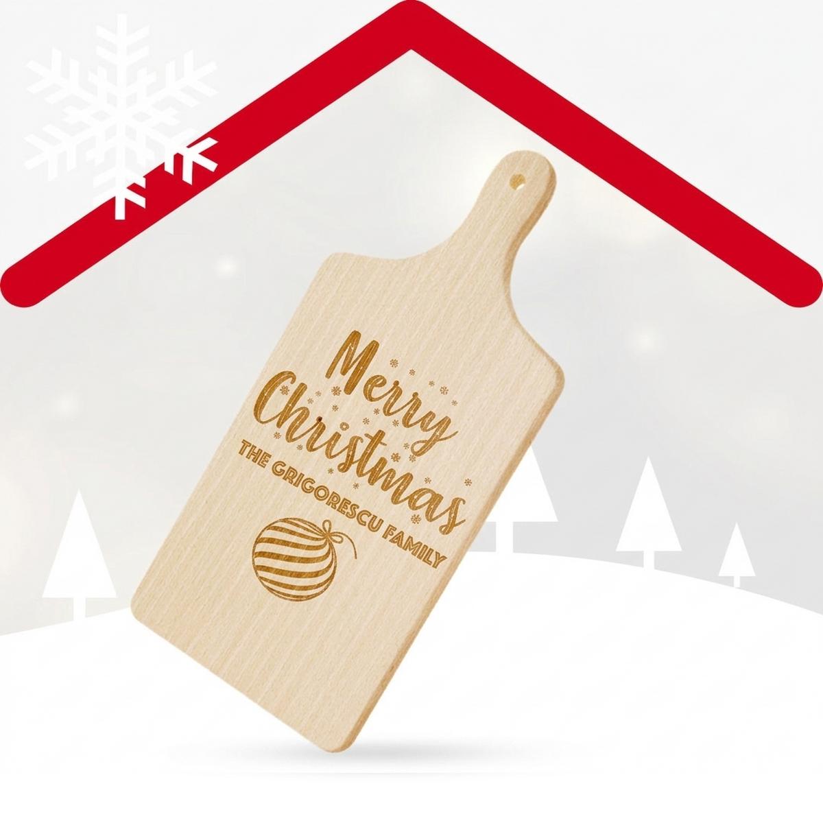 Christmas chopping boards and slate plates