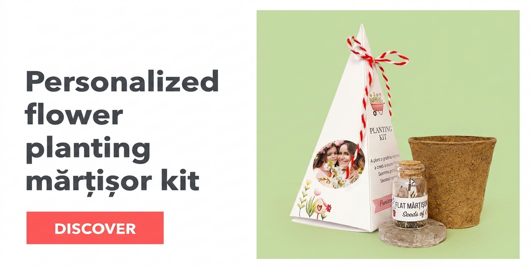 Customised pyramid flower planting kits