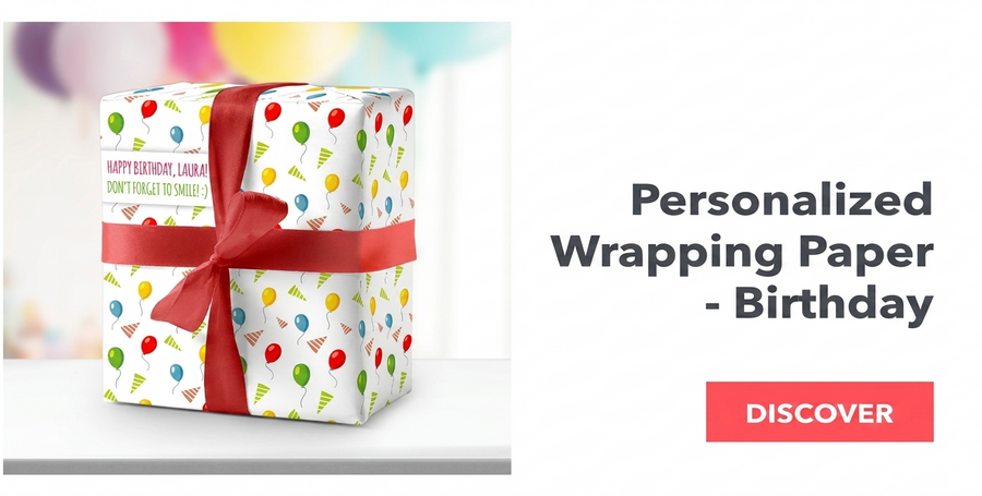 Personalised wrapping paper - birthday