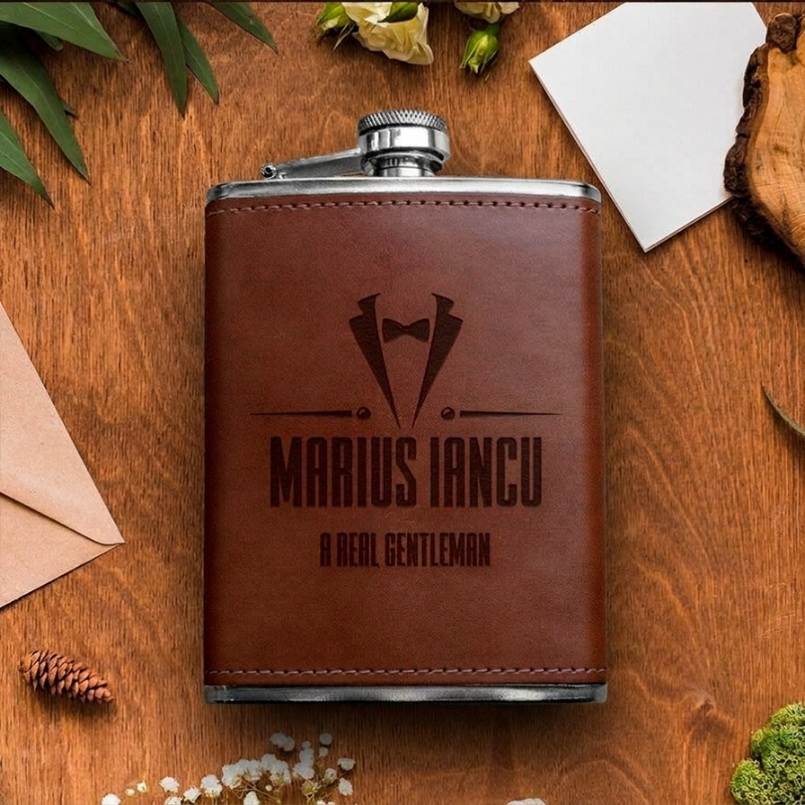 Personalised pocket bottles for him