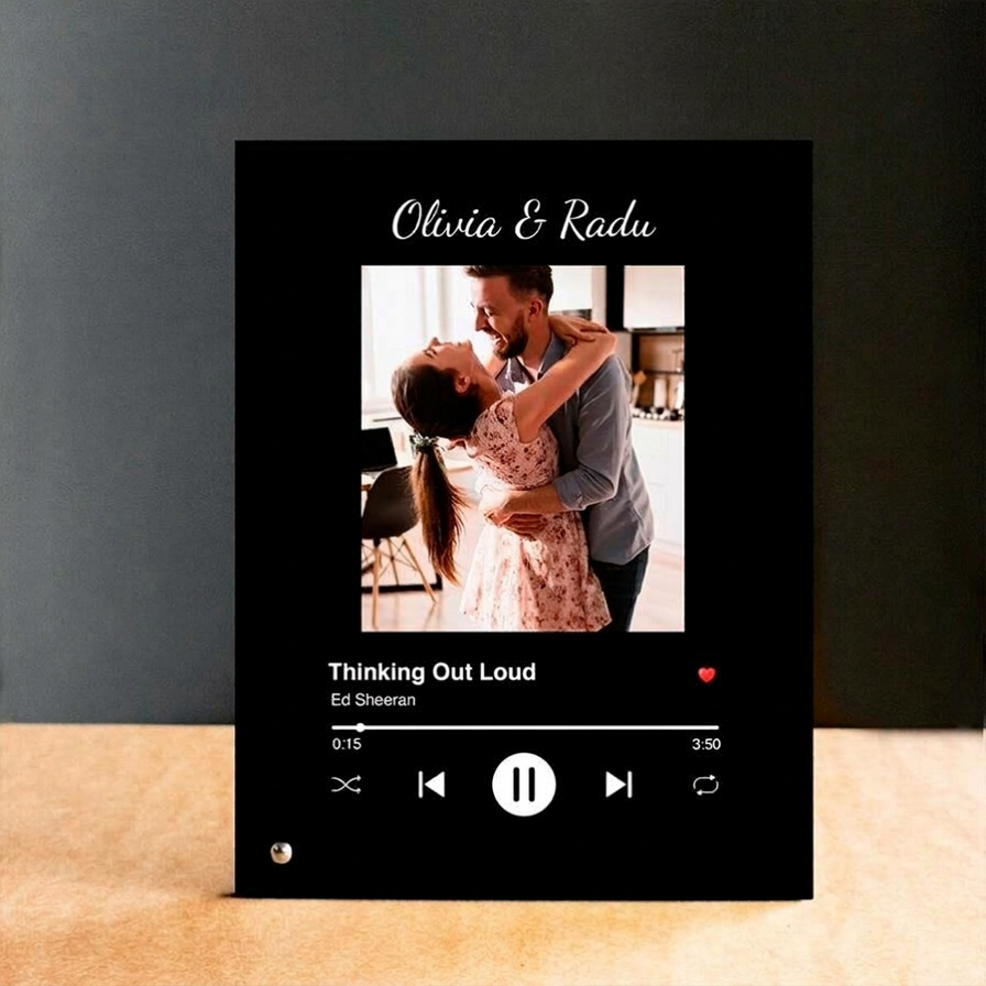 Personalised desk photo frames for her