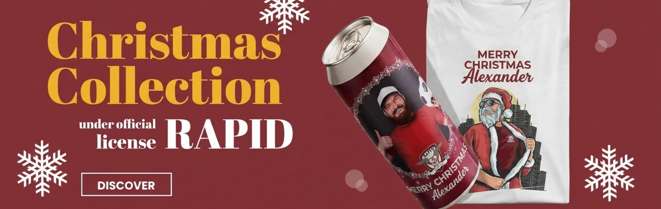 Personalised Christmas gifts under the official FC Rapid 1923 licence