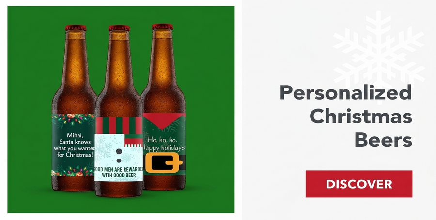 Personalised Christmas beer