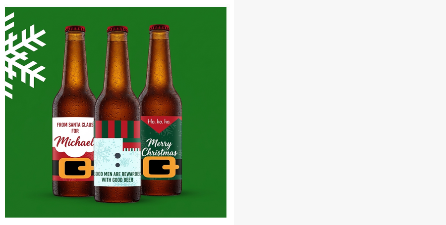 Personalised Christmas beer