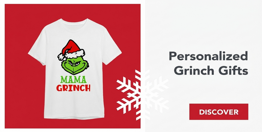 Personalised gifts with Grinch