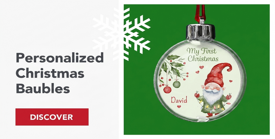 Personalised Christmas baubles