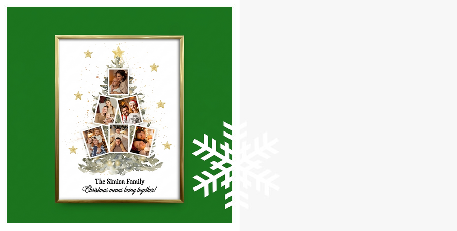 Christmas paintings and frames