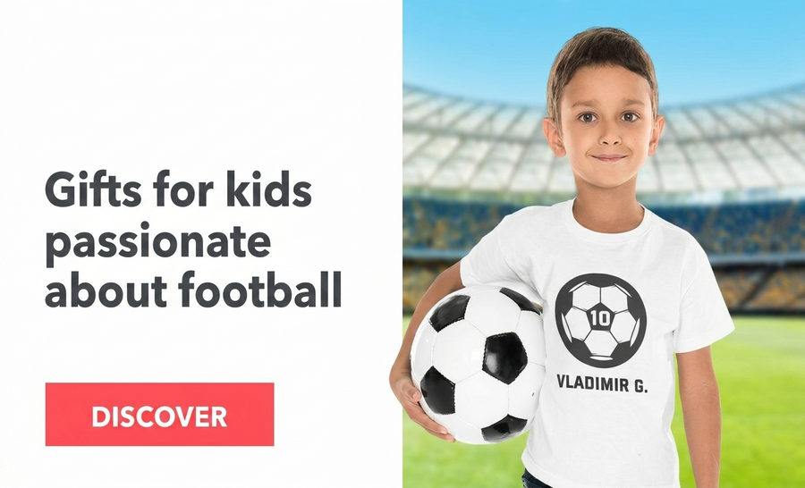 Gift collection for children who are passionate about football