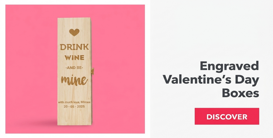 Engraved boxes for Valentine