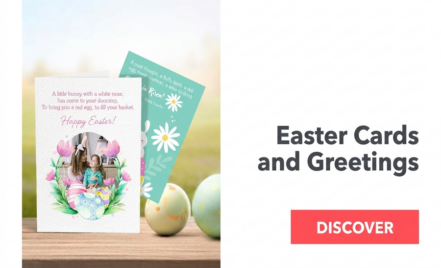 Personalised Easter cards and greetings cards