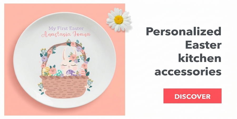 Personalised kitchen accessories for Easter