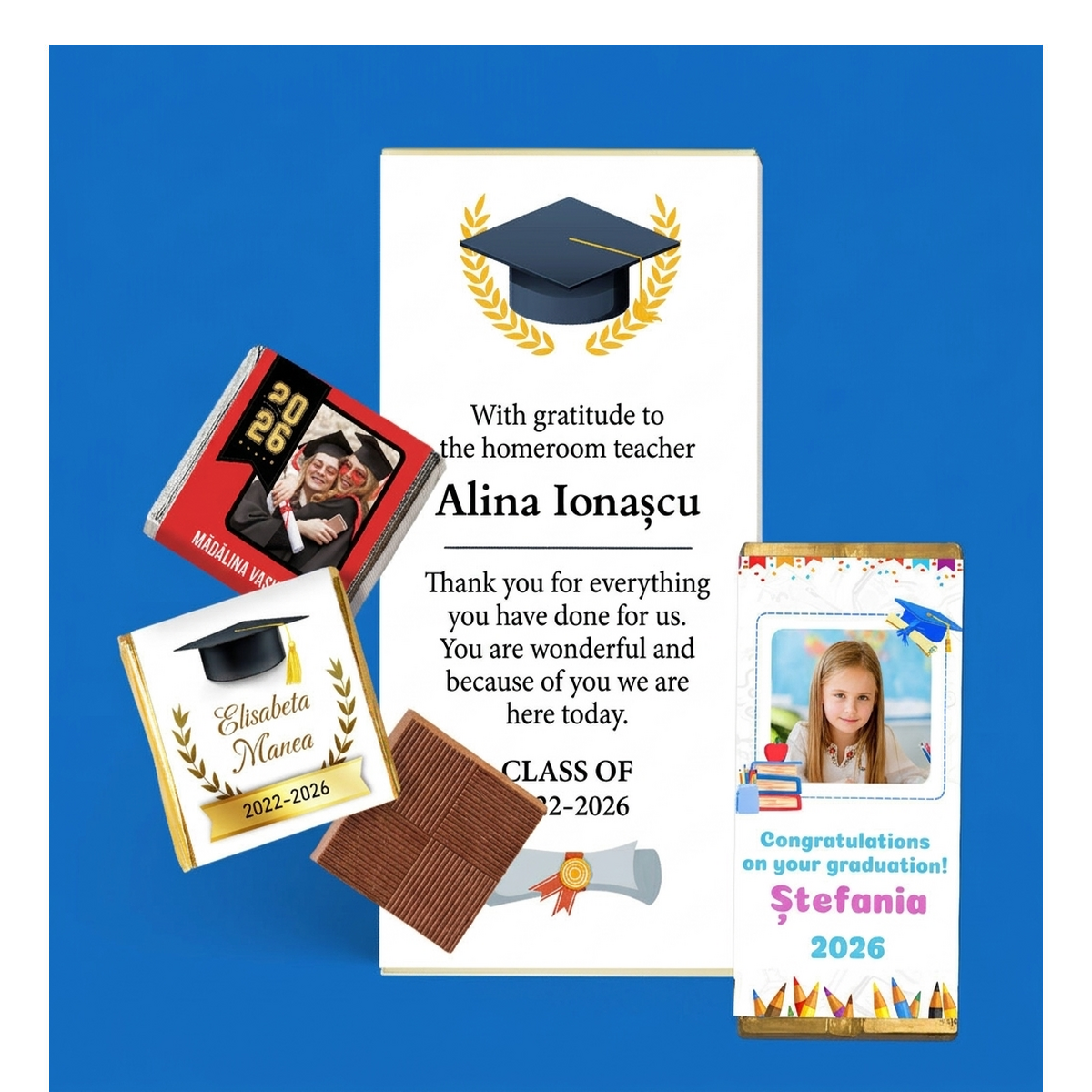 Personalised sweets for graduation
