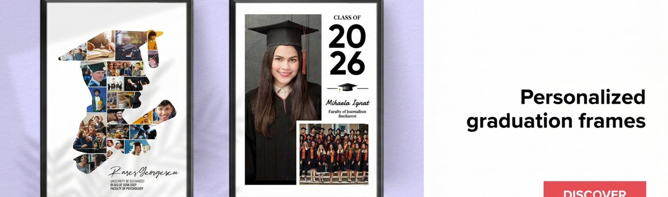 Paintings, frames and posters for graduation