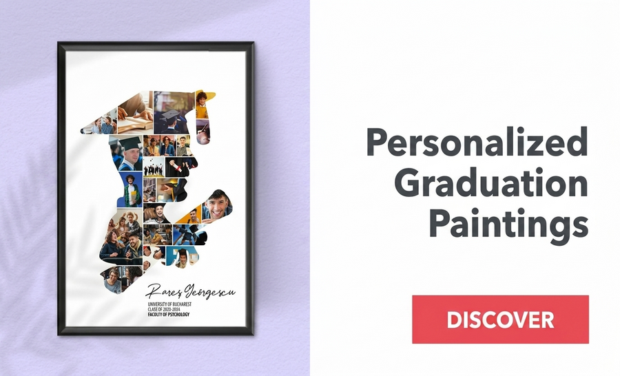 Personalised graduation paintings and posters