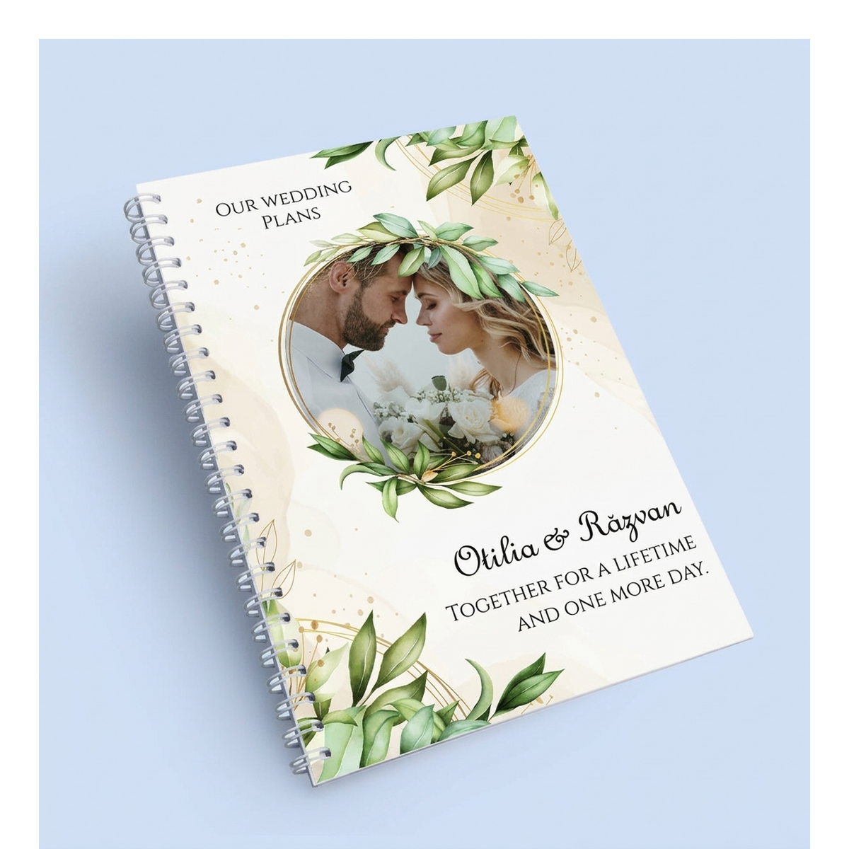 Personalised diaries and notebooks for weddings