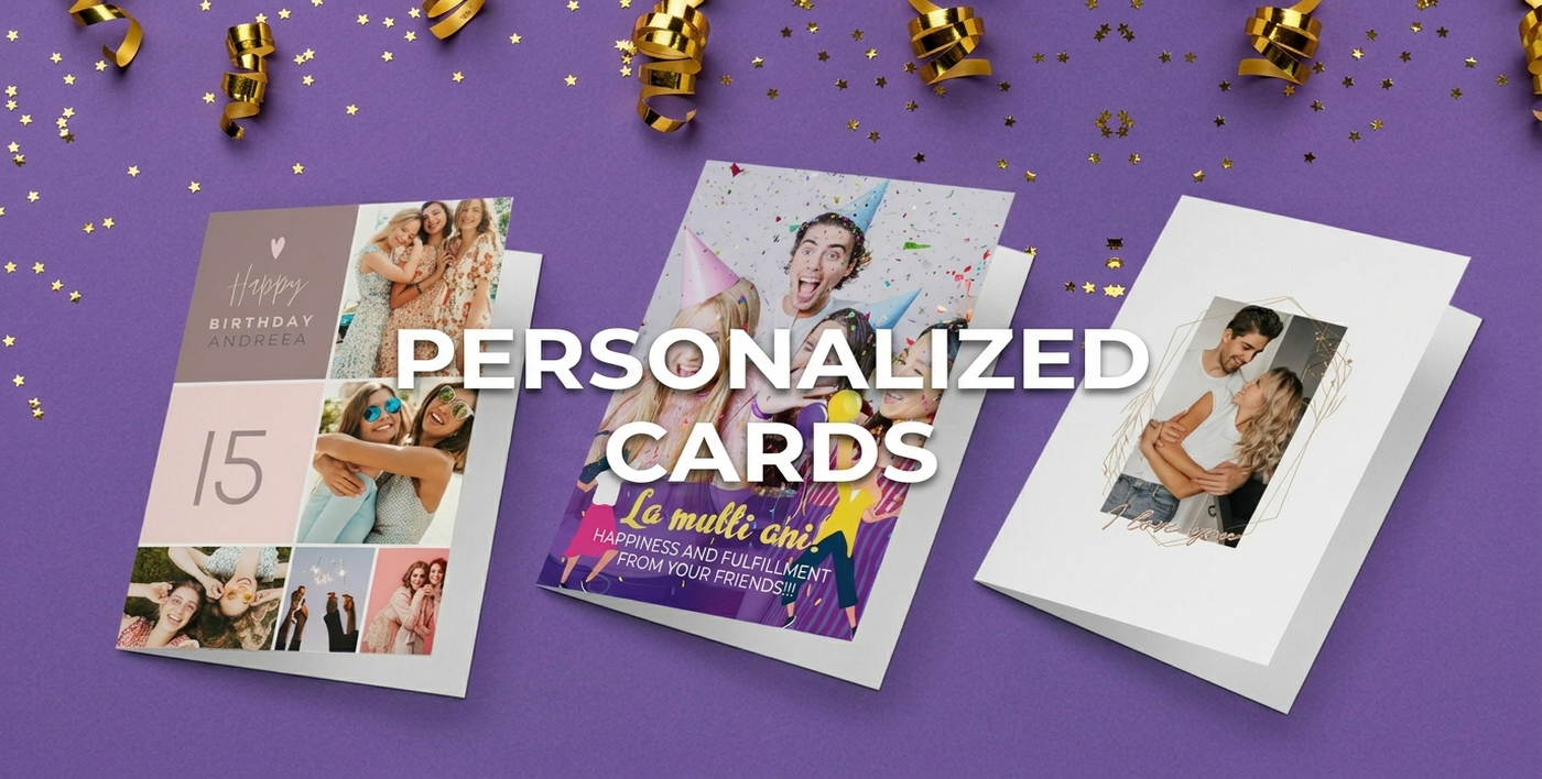 Personalised greeting cards and cards