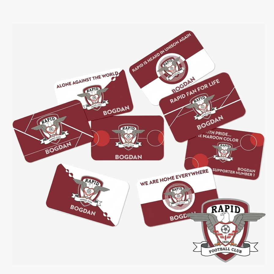 Stickers, customised self-adhesive labels under official licence - FC Rapid 1923