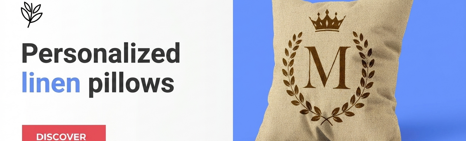 Custom linen cushions
