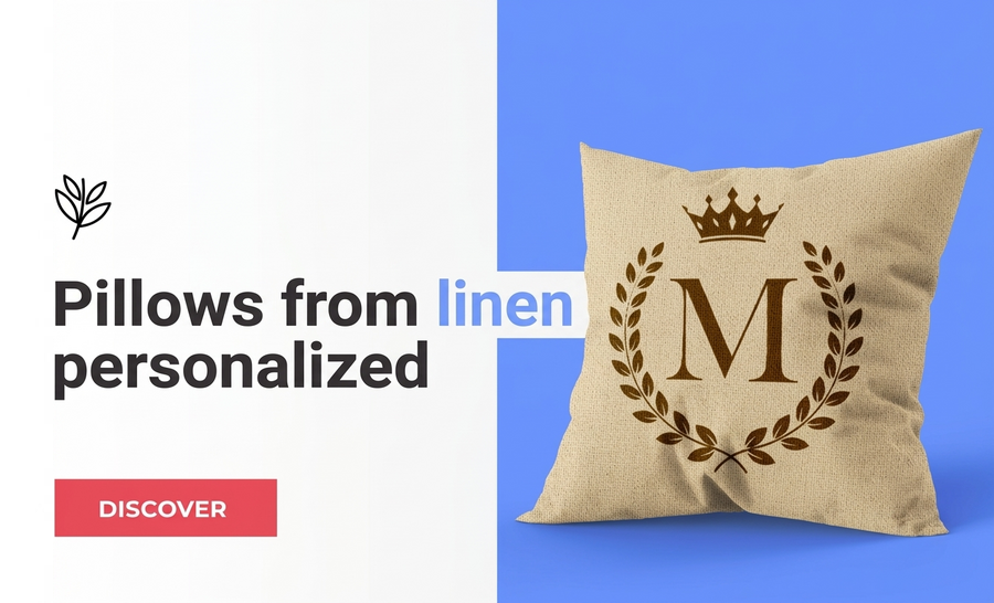 Custom linen cushions