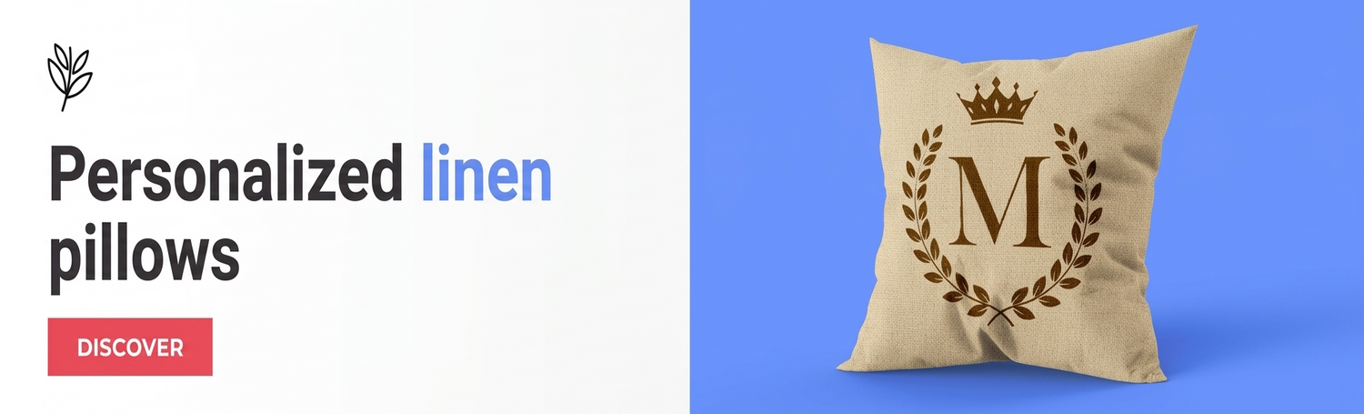 Custom linen cushions