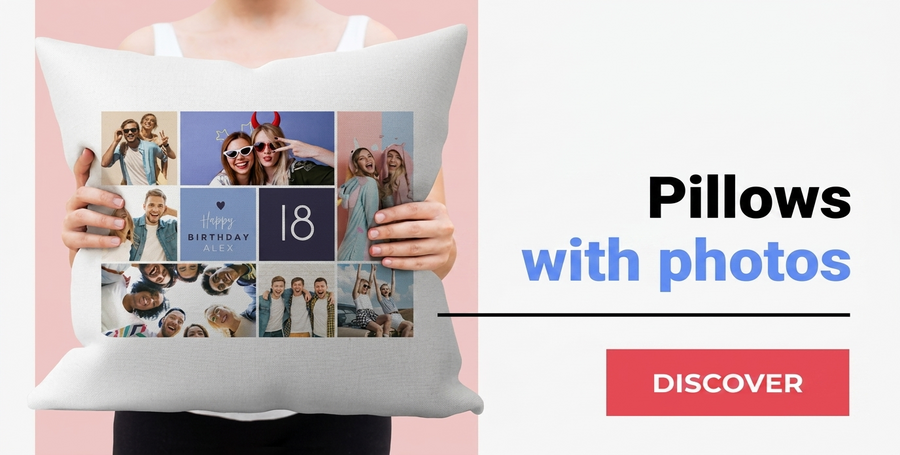 Personalised cushions with photos