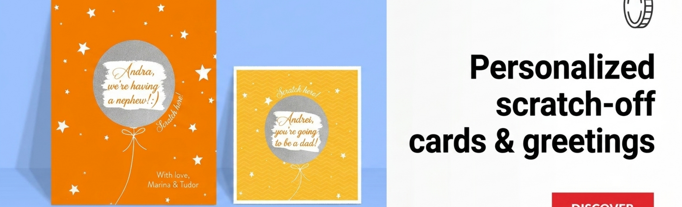 Reasonable personalised greeting cards and cards
