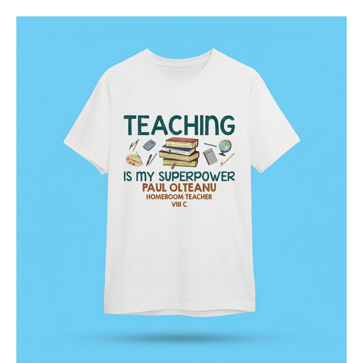 Customised T-shirts for teachers