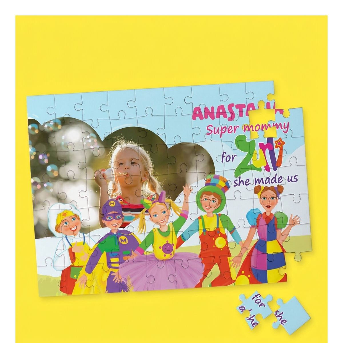 Personalised puzzles under official licence from Gasca Zurli