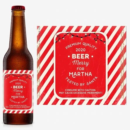Personalised beer with text - Cheerful beer