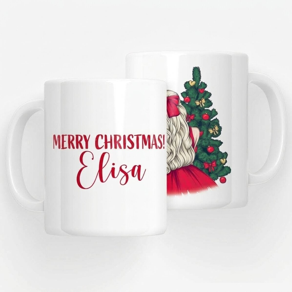 Personalised mug with name - Christmas Princess