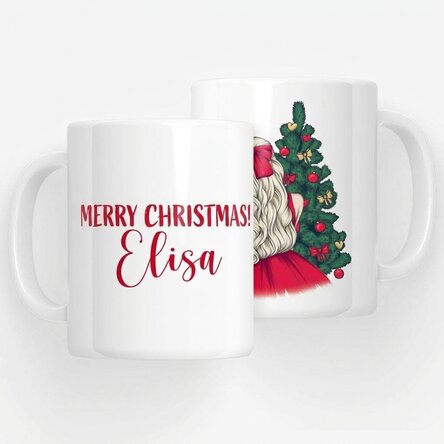 Personalised mug with name - Christmas Princess