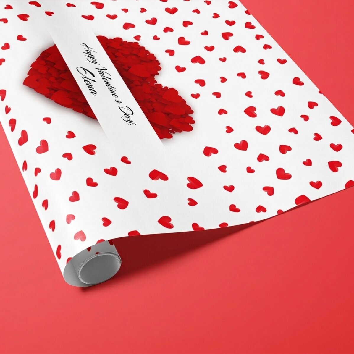 Personalised gift wrapping paper - Love is in the air