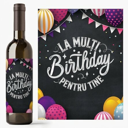 Personalised wine - Happy Birthday To You