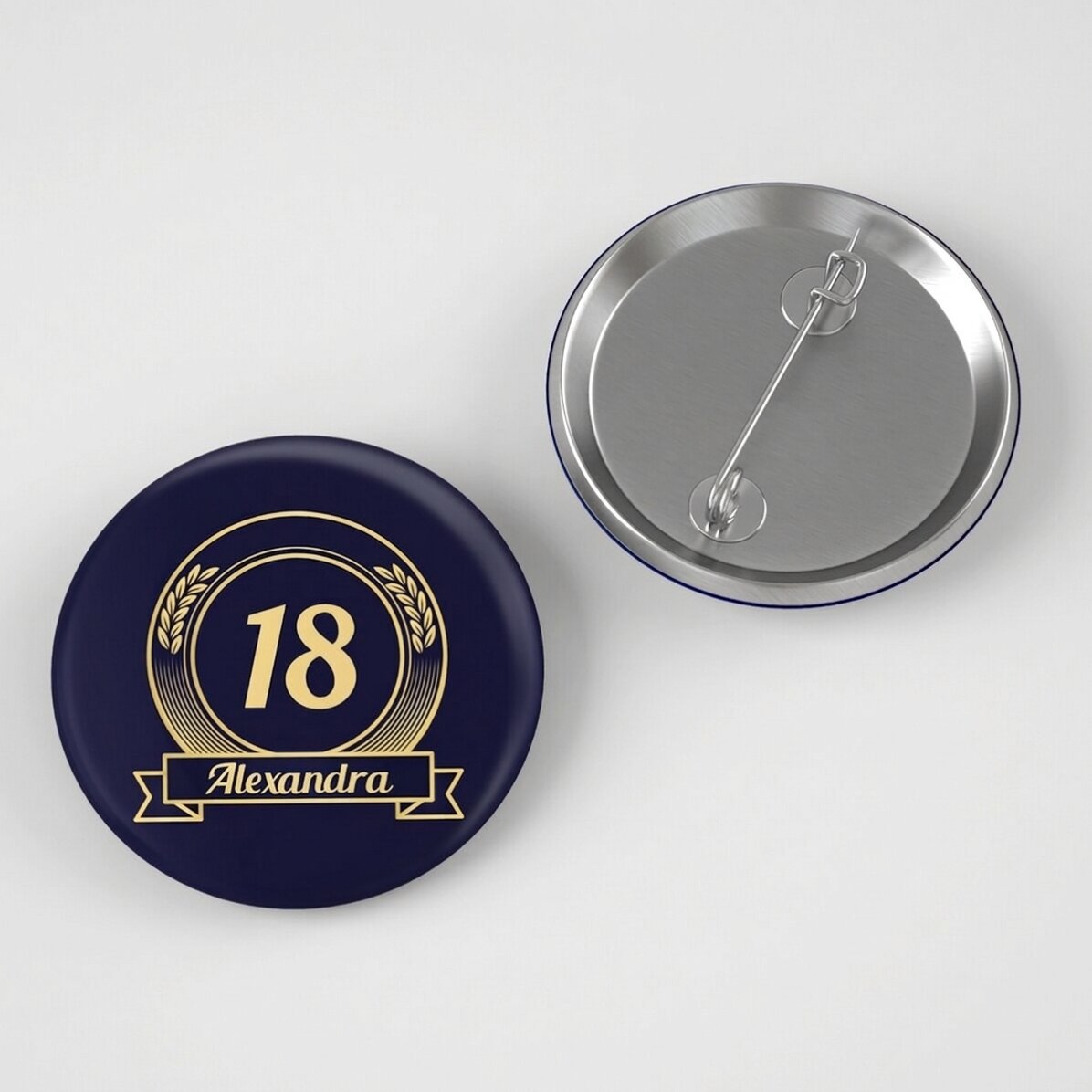 Personalised badge with text - Anniversary