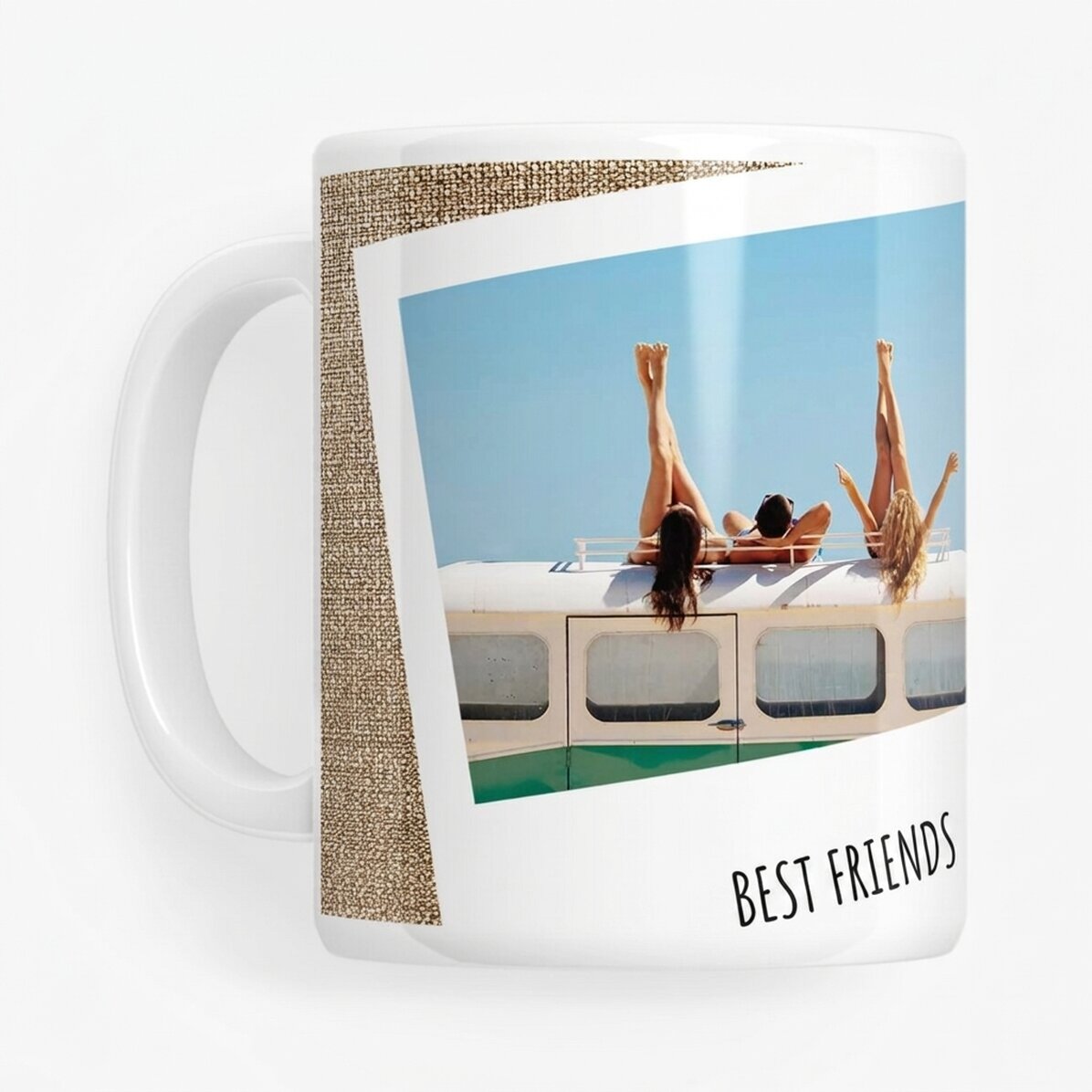 Personalised mug with 2 photos and text - Unforgettable memories