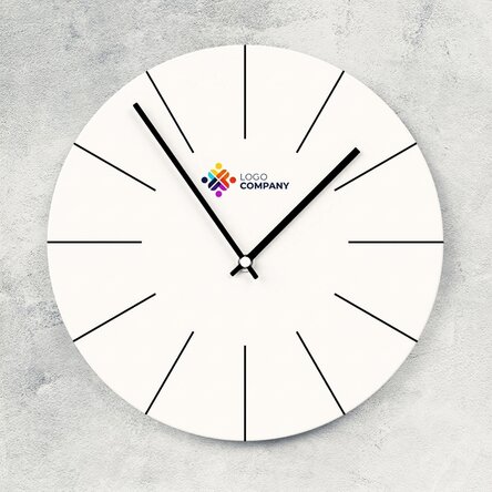 Personalised watch with logo - White