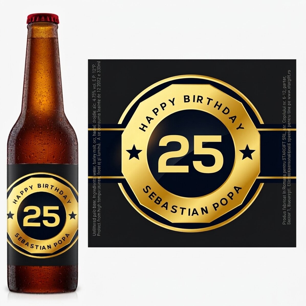 Personalised beer with text - Birthday Beer