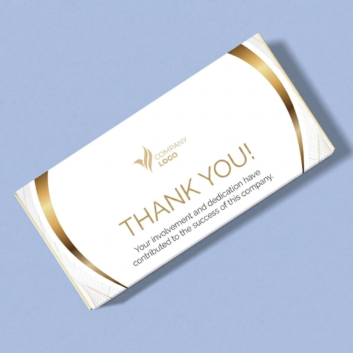 Personalised chocolate with logo and text - Greeting cards (White)