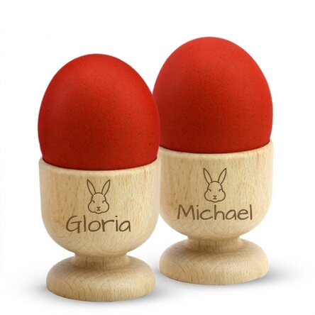 Personalised egg holder for couples - Easter