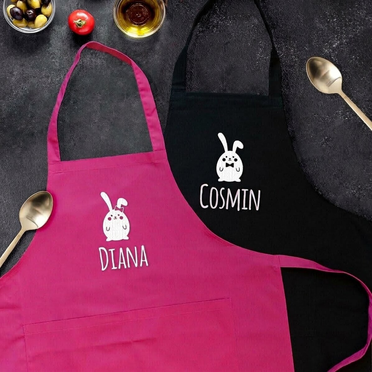 Personalised matching sets for couples - Bunnies