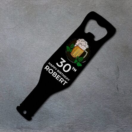 Personalised beer opener - Birthday