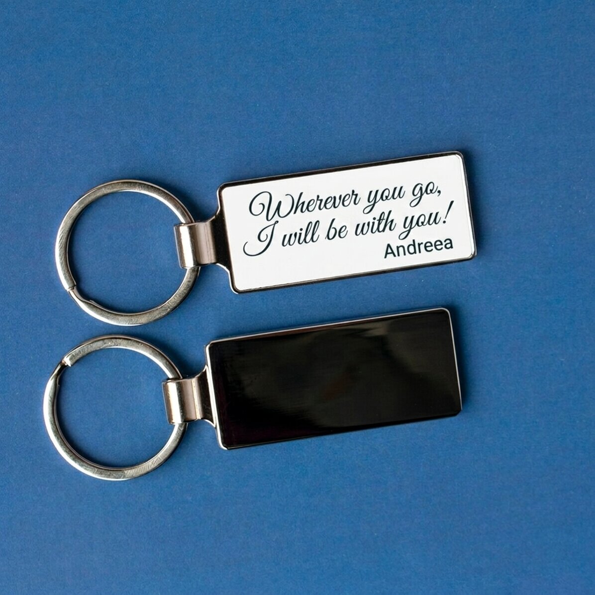 Personalised keyring with message