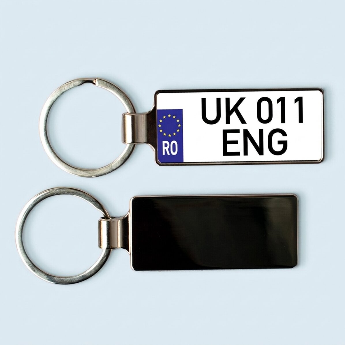 Personalised key ring with registration number