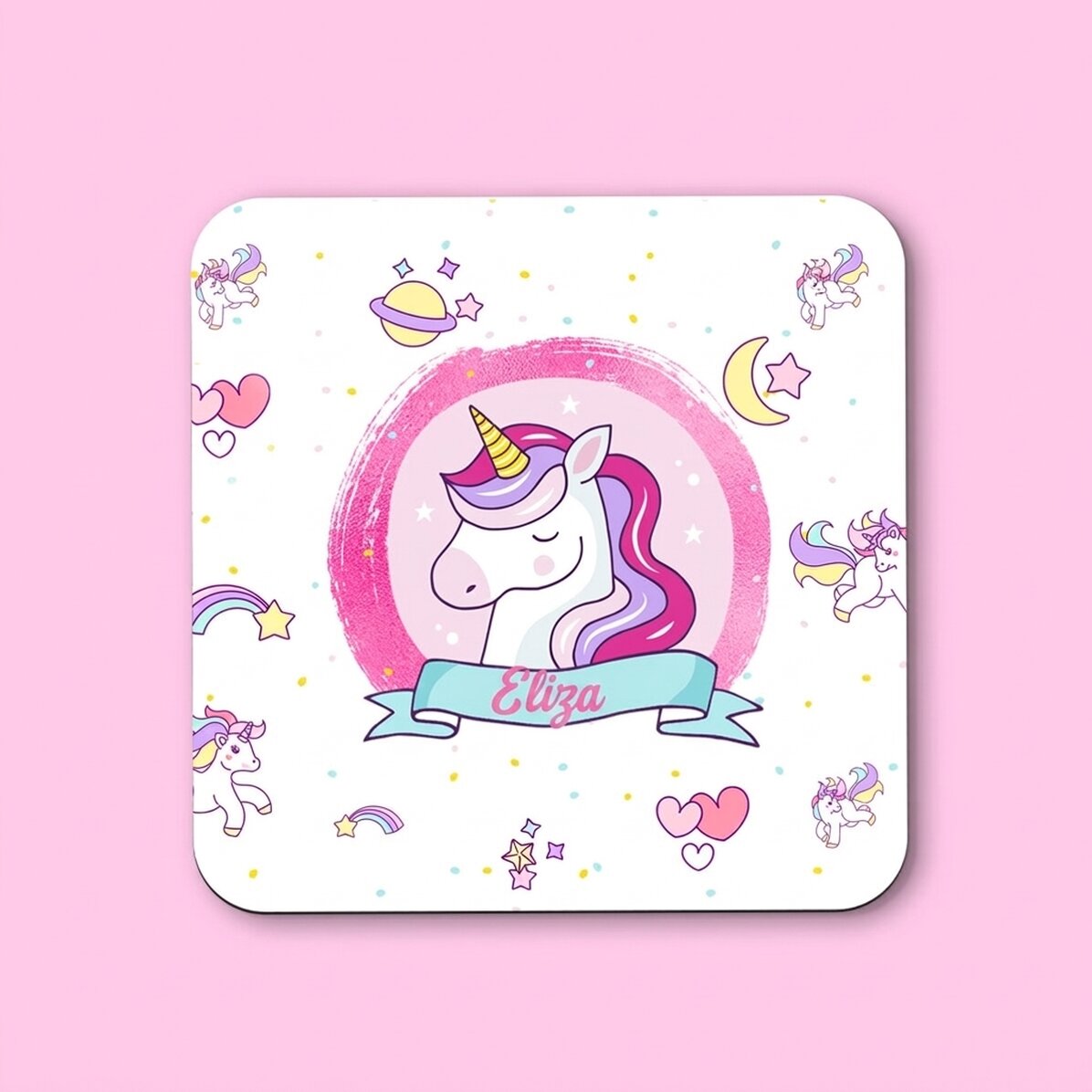 Personalised cup holder with text for girls