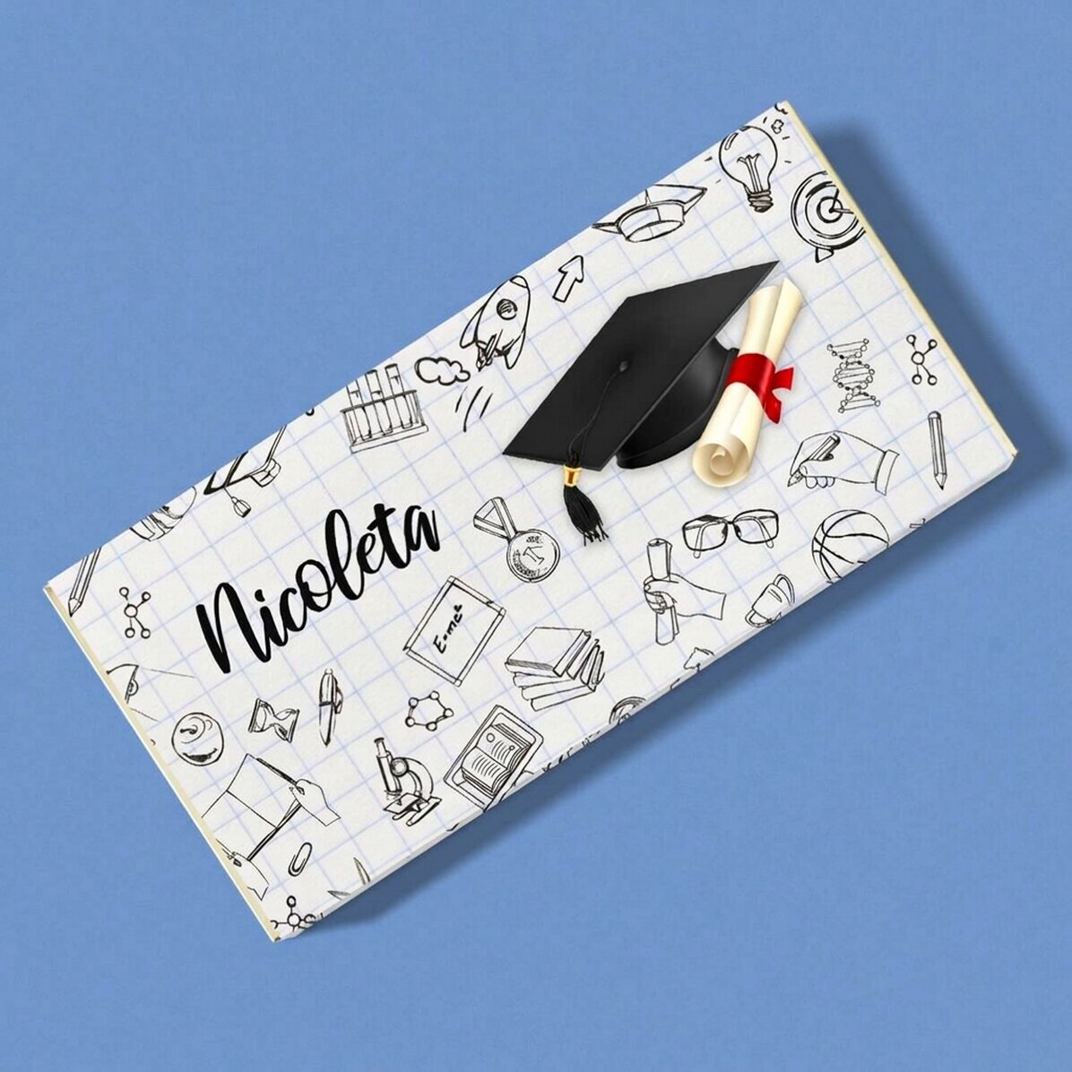 Personalised chocolate with text - Graduation