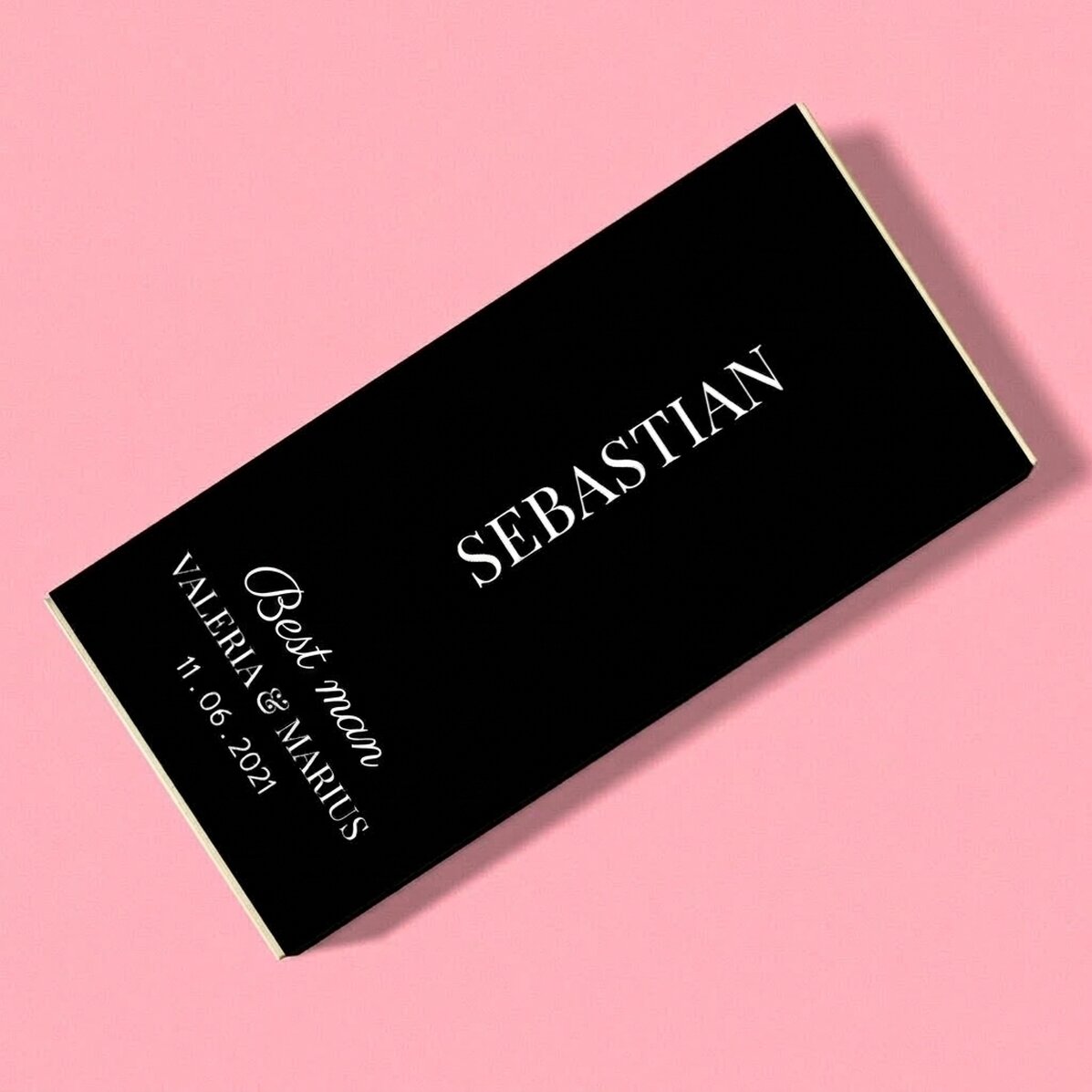 Personalised chocolate with text - Groomsmen