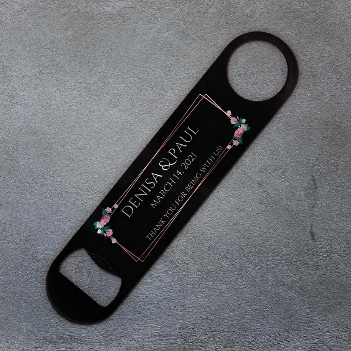 Personalised beer opener with text - Wedding