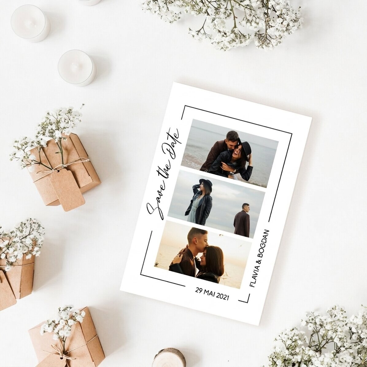 Personalised 10x15 cm photo - Save the date