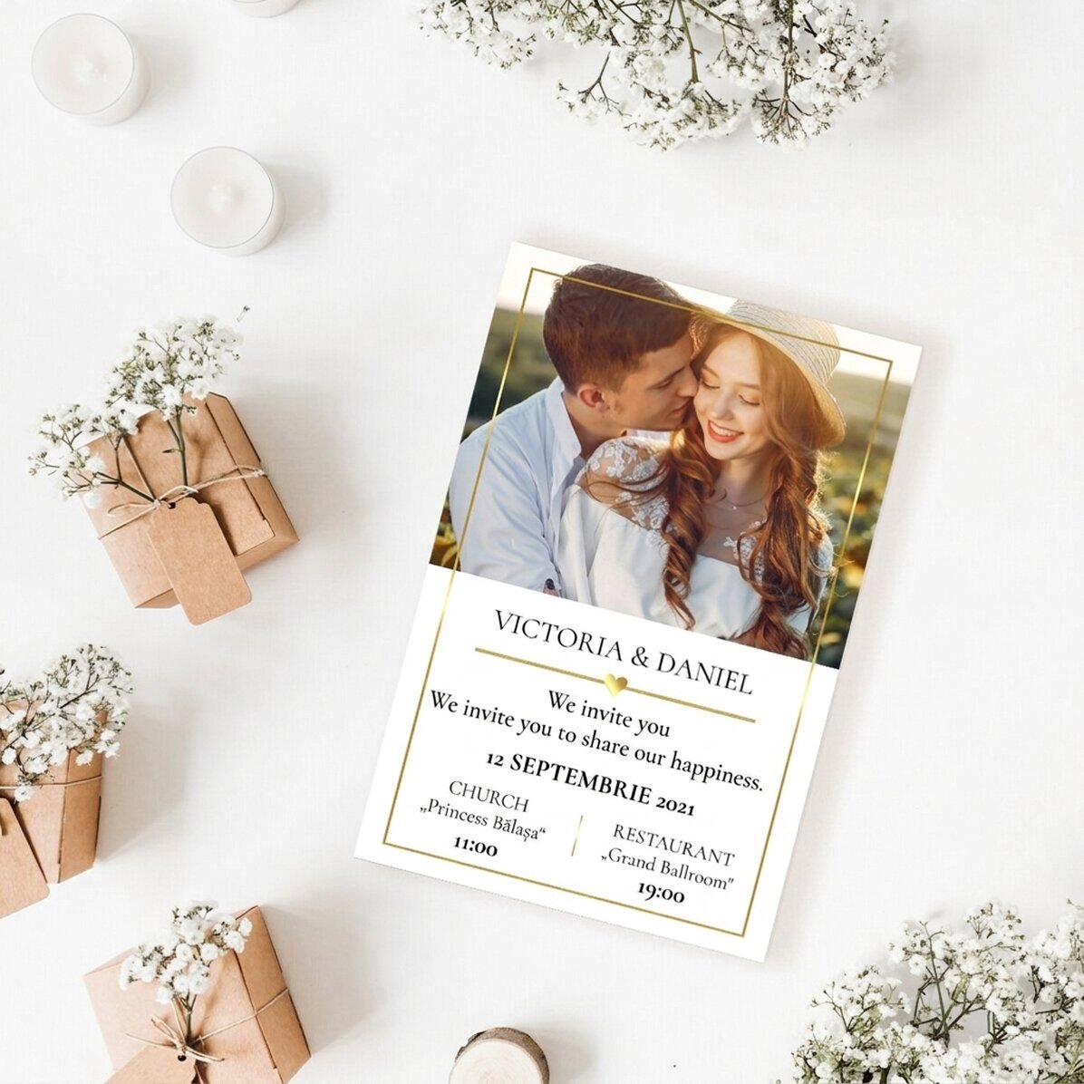 Personalised 10x15 cm photo - Invitation